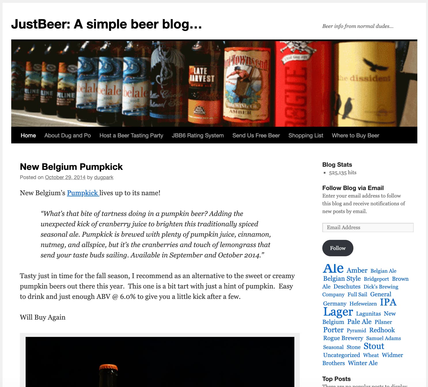 The Story of Just Beer Blog (JBB)
